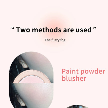 HerorangeHR402 Serbuk Serbuk Monokrom Kalis Air Panjang Tahan Lama Plat Peach Orange Kabus Lembut Lembut Matte Semulajadi Blush