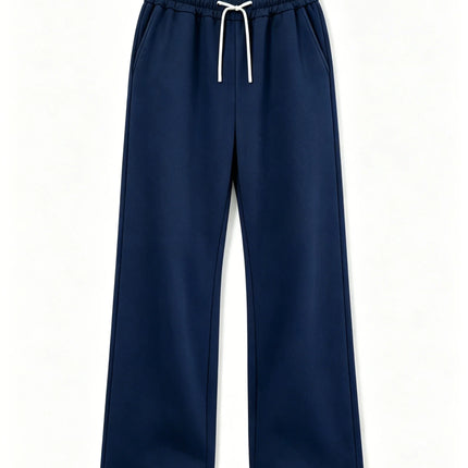 Men's casual wide-leg sweatpants loose fit drawstring waist straight leg suitable for everyday wear and street style