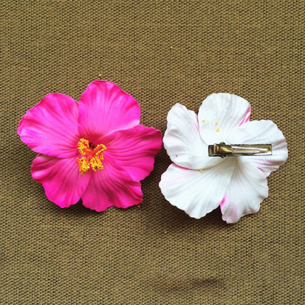 Foam Flower Hair Clips Hawaiian Plumeria Hibiscus Flower Barrettes Bridal Hairpins Colorful Rose Hairpin Jewelry Summer Beach