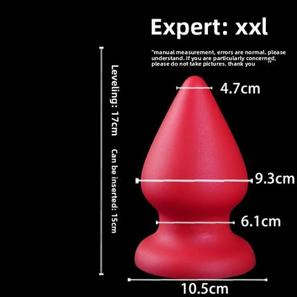 S-XXXL Huge Anal Plug Liquid Silicone Soft Conical Butt Plug Big Anal Dildos for Women Men G-spot /prostate Massage 18+ Sex Toys