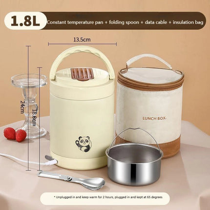 1.8L Electric Lunch Box Portable Food Warmer Heater Lunch Boxes for Adults Food Heating Boxes Container for Car Truck Students
