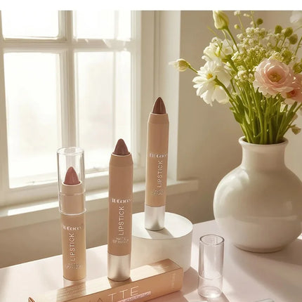 Glitter Pearlescent Crayon Lipstick Quicksand Golden Shining Non-stick Cup Shiny Lip Tint Fine Shimmer Lip Liner Stick Makeup