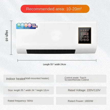 110V 220V household wall mounted heater, dual purpose bedroom bathroom electric heater