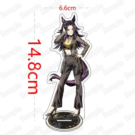 Horse Racing Anime Uma Musume Pretty Derby Acrylic Stand Keyring Tokai Teio Oguri Cap Special Week Clear Figure Collectible Gift