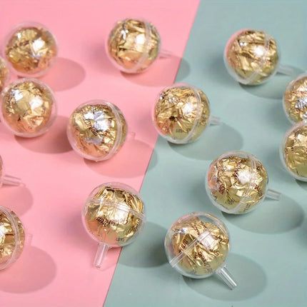 Bamboo Stick Flower Shop Floral Materials and Supplies Package, DIY Chocolate Flower Bouquet Packaging Ball