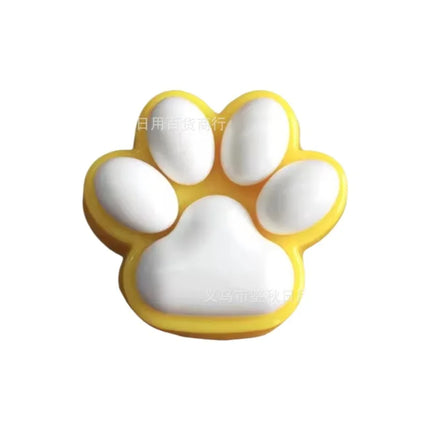 Hot Selling Russian Strawberry Cat Paw Squeeze Toy Cute Stress Relief Plush Soft Fidget Game Same