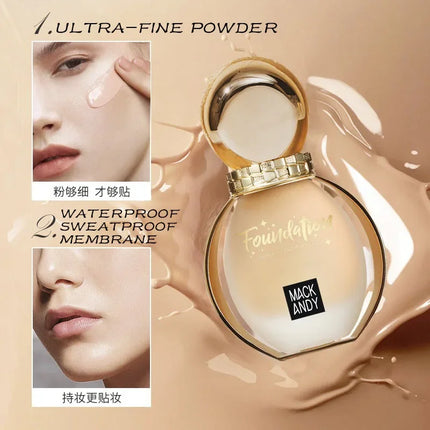 40ML Full Cover Face Base Liquid Foundation Makeup Waterproof Long Lasting Facial Concealer Whitening BB Cream Korean Cosmetics