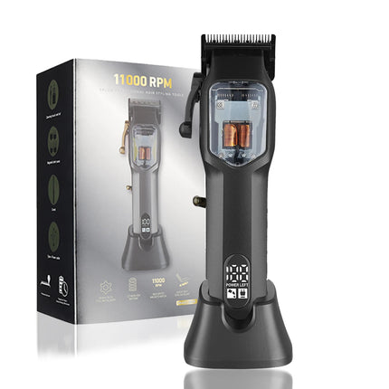 Hair Clipper Professional Hair Trimmer Adjustable Hair Cutting Machine Electric Hair Clipper with Charging Base