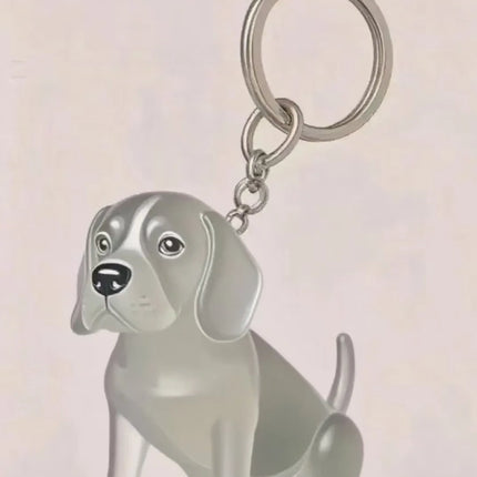 Dog Hair Storage Cute Pendant Keychain Bag Pendant Couple Car Key Chains Jewelry Souvenir Collection Gift Decoration Accessories