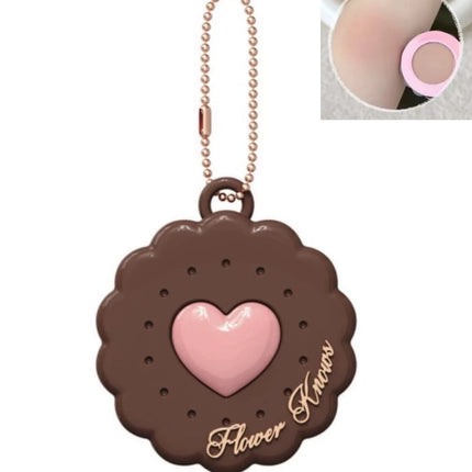 FlowersKnow Cupid Sweetie Bear Face Powder with Blush Highlighter Pendant Long Lasting Portable Makeup Decoration