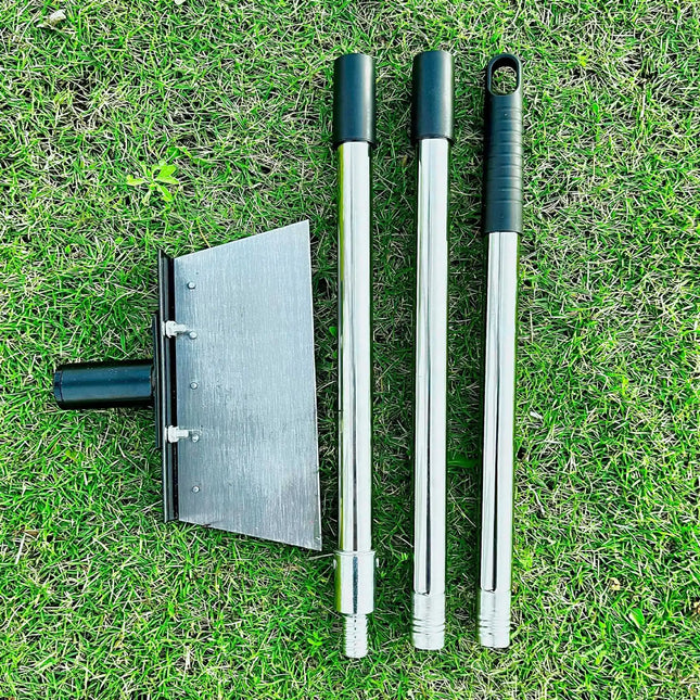 Heavy Duty Garden Weeding Shovel Steel Lawn Weed Removal Tool Multi-Purpose Farm Cleaning Shovel Ground Scraper for Outdoor Use