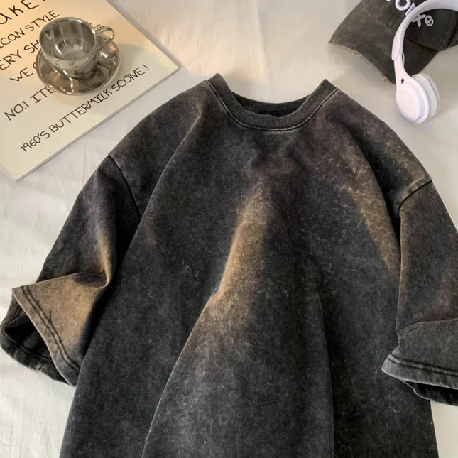Vintage T-shirt Oversized Men's T Shirt Short Sleeve T-shirt T-shirts for Men Men's Cotton T-shirt Pink Oversize T-shirt Y2k