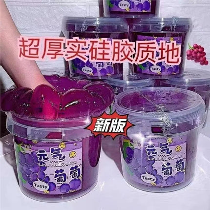 Fanfan Slime Large Bucket Bubbly Slime Non Sticky Big Capacity Soft Stretchy Fake Water Jelly Diy Craft For Adult Hobby Gifts