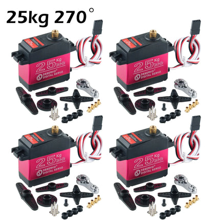 DS3225 25Kg RC Digital Servo 180 270 Degree Waterproof servo high torque Full Metal Gear for DIY Baja Car RC Robotic Arm