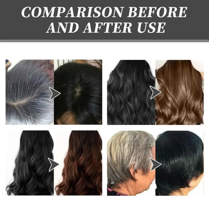 Nourishing Plant-Based Hair Color Long Lasting Natural HairDye Shampoo Plant Single Dose Floral Fragrance Dye Based HairDye