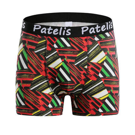 90-210kg Panties Oversize Shorts for Men Boxers Plus Size 7XL 6XL 5XL Comfortable Underwear Cotton Geometric Print Male Clothing