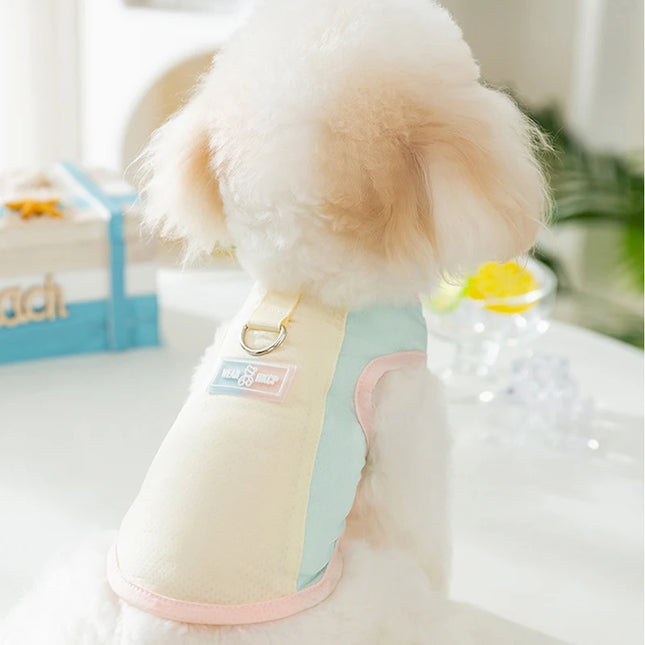 Dog Summer Vest Girls Dog Costume Fashion Dog Cooling Clothes Chihuahua Bichon Yorkie Puppy T Shirts New Mesh Sunscreen Clothing