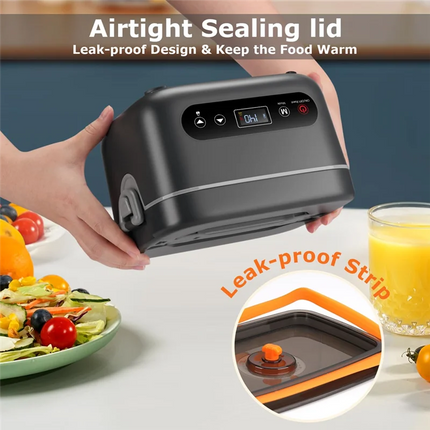 B51C Portable Food Warmer 1.2L Cordless Electric Lunch Box-20000Mah Rechargeable 5-Sided Heating, For Office, Outdoors