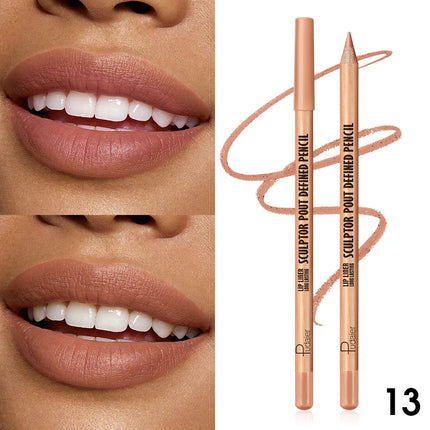 This matte, waterproof lip liner is long-lasting and non-fading, easy to apply, and perfect for beginners.