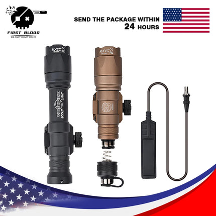 Surefire M300 M600 LED Tactical Flashlight Scout Light 20mm Picatinny Rail Compatible for Outdoor Hunting Airsoft Accessory