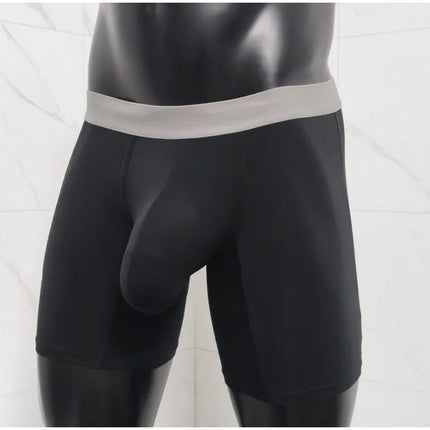 Modal Big Pouch Boxer Shorts Men's Sexy Bugle Enhancing Panties Breathable U Conxex Underpant Moisture-wicking Underwear