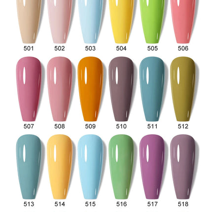 Arte Clavo Glitter Gel Nail 15ml Semi Permanent Soak Off UV Gel Varnish Nail Manicure Top Base Coat Gel Polish Art Decoration