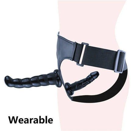 Double Dildo Strapon Realistic Ultra Elastic Harness Women's dildo Lesbian Strap-on Dildo Adult Sex Toys For Couples Women Gay