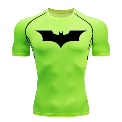 Compression T-Shirts for Men Summer Short Sleeve Rash Breathable Slim Fit Guard Gym Workout Running Athletic Quick Dry Tees Tops