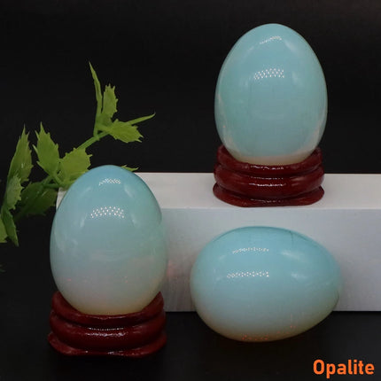 30x40mmNatural Crystal Stone Yoni Egg Polished Amethyst Quartz Healing Mineral Ball Kegel Exercise Massage Craft Home Decor Gift