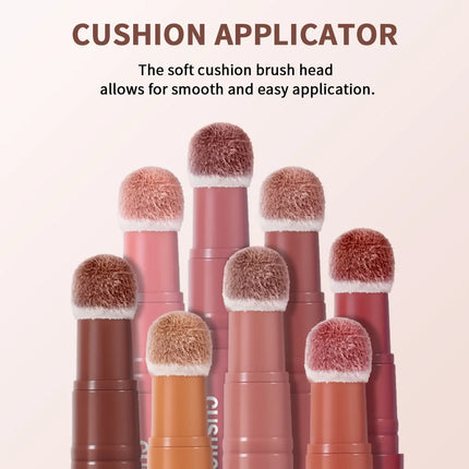 Lakerain Matte Blush Rotating Lipstick Multi-functional Lip Mud for Lips and Cheeks Long-lasting Waterproof Velvet Lip Gloss