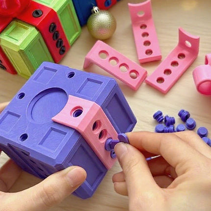 Middle Finger Prank Gift Box, DIY Surprise Pop-Up Toy with Screws, Annoying Present for Adults, Viral Tiktok Gag Gift for Friend