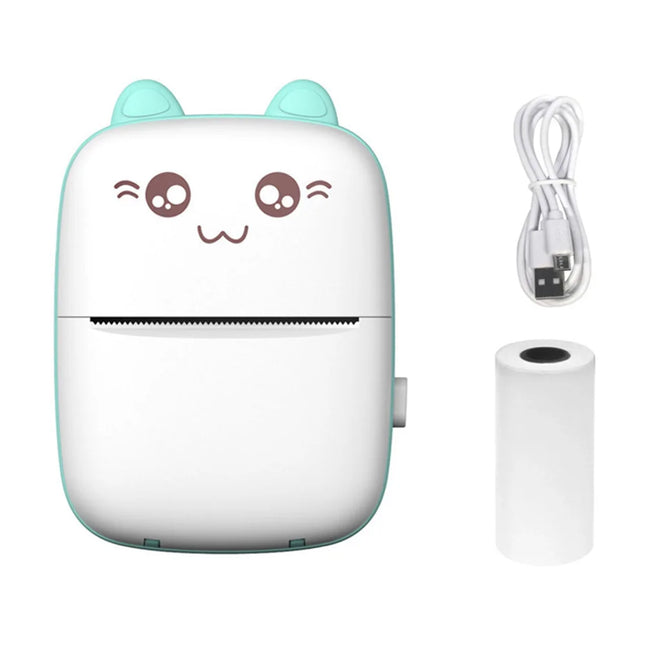 Portable Printer Mini Pocket Wireless Bluetooth Thermal Printers for Android iOS Smartphone  BT Inkless Printing Gift for Kids