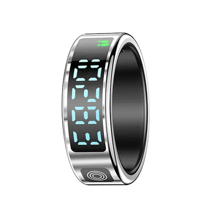 Smart Ring For Men Women Multifunctional Health Tracker Heart Rate Blood Oxygen Monitor Sport 5ATM Waterproof Ring Sleep Fitness