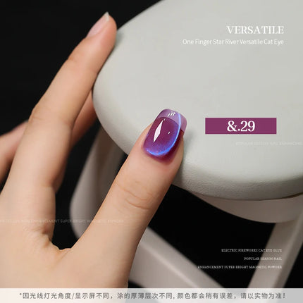 36-color/set Star River Cat Eye Gel Nail Polish 15ml Magnetic Gel Glass Beads Semi Permanent Soak Off UV Nail Gel For Nail Salon