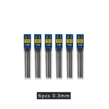 0.3/0.5/0.7/2.0mm Mechanical Pencil Low Center of Gravity Metal Drawing Special Pencil Office School Writing Art Supplies