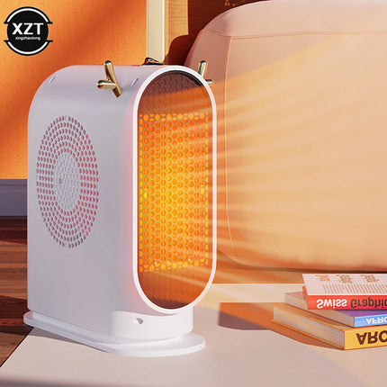 Desktop Electric Heater 500W Portable Home Electric Heater Intelligent Thermostat Fan Winter Electric Heater Heating Tools
