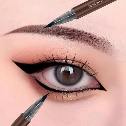 SYLR SYLR 2in1 Long lasting smudge free eyeliner with a very thin tip of 0.005mm accurately outlines the eye contour waterproof