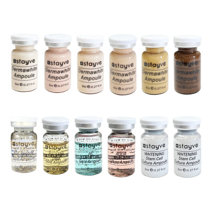 8ml Stayve BB Cream Hyaluronic Acid Facial Glow Serum Ampoule Essence Peptide Moisturizing Foundation Skin Rejuvenation Care