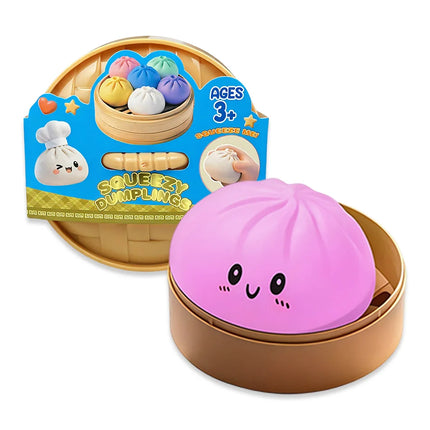 Hot Giant Dumpling Squishies Bun Toy, Slow Rising Glitter Dumpling Stress Ball, Stress Relief Fidget Toy for Home Office toys