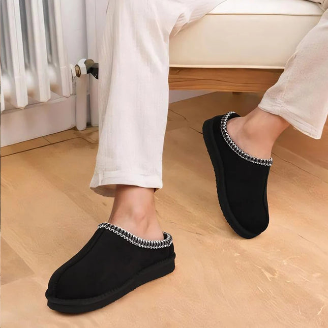Pallene Winter Fluffy Slippers For Women Men Memory Foam Anti-slip Indoor Slides Cotton Slides Furry Warm Comfy House Slippers