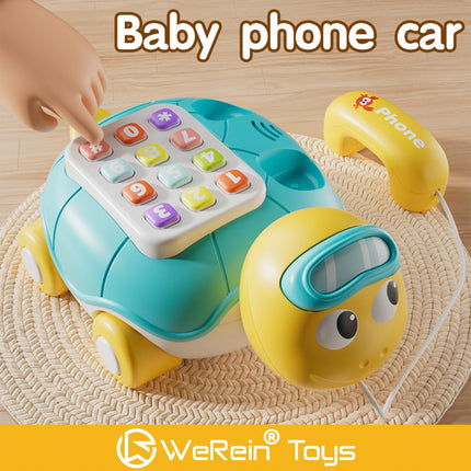 Adorable Turtle Shaped Baby Phone for Language Development And Finger Motor Skills Practice Infant Toy