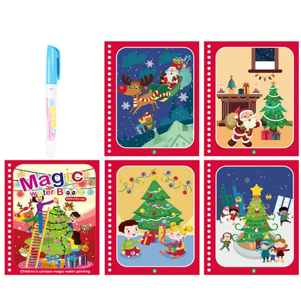 Children Magical Water Book Montessori Drawing Toys Reusable Coloring Books Magic Water Drawing Book Baby Early Education Toys
