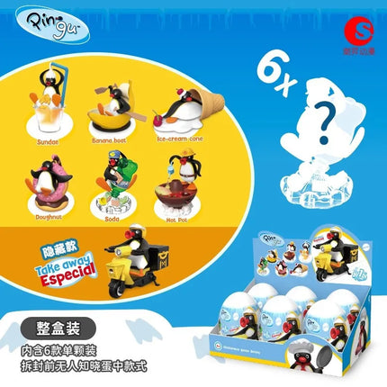 Anime Pingu Gashapon Blind Box Cute Surprise Mystery Boxes Figures Model Toys Cartoon Kawaii Desktop Decor  Kid Gift