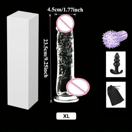 Realistic Big Jelly Dildo Wearable Strap on Penis For Women Masturbators Erotic Anal  Gay Penis Suction Cup Dick Sex Toys 18+