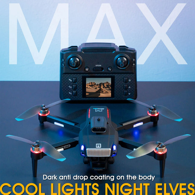 Head 3-color light M107 drone, hover 7-color LED gradient, one click takeoff and landing, headless mode, one click roll, take photos and videos, high-definition camera, optical flow hover, electrically adjustable camera
