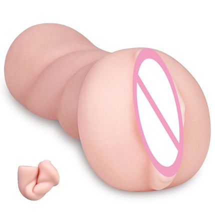 3 in 1 Pocket Pussy Male Masturbator Sex Toys for Men 3D Textured Sex Doll with Sexy Mouth Realistic Vagina Tight Anus Mens 18+
