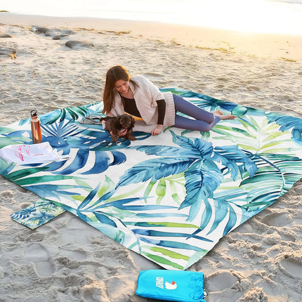 200x240cm Sandproof Waterproof Beach Mat Extra Large Lightweight Sand Free Outdoor Blanket Portable Picnic Mat for Travel Camping
