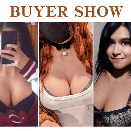 Dokier Realistic Silicone Breast Forms Fake Boobs Tits Shemale Transgender Sissy Drag Queen Crossdresser Breastplates Cosplay