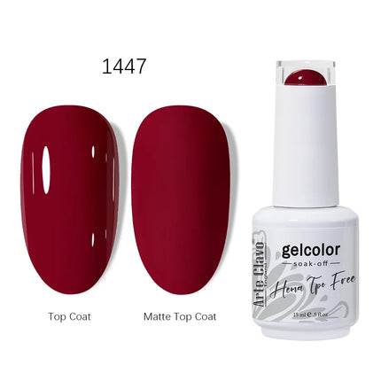 Arte Clavo HEMA TPO FREE Gel Nail Polish 15ML Long Lasting For Manicure Semi Permanent Nail Art UV LED Gel Varnish Nail Supplies