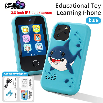 Kids Smart Phone Camera Toy 2.4in Touchscreen Unicorn Baby Multilingual With Music Digital Camera Toys for Girls Boys Age 3-8